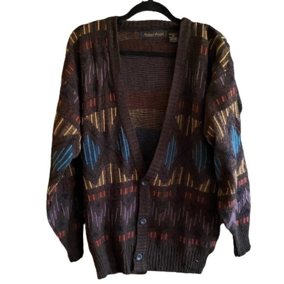 Vintage Other - Vintage 80s 90s Michael Gerald grandpa dad cardigan sweater
